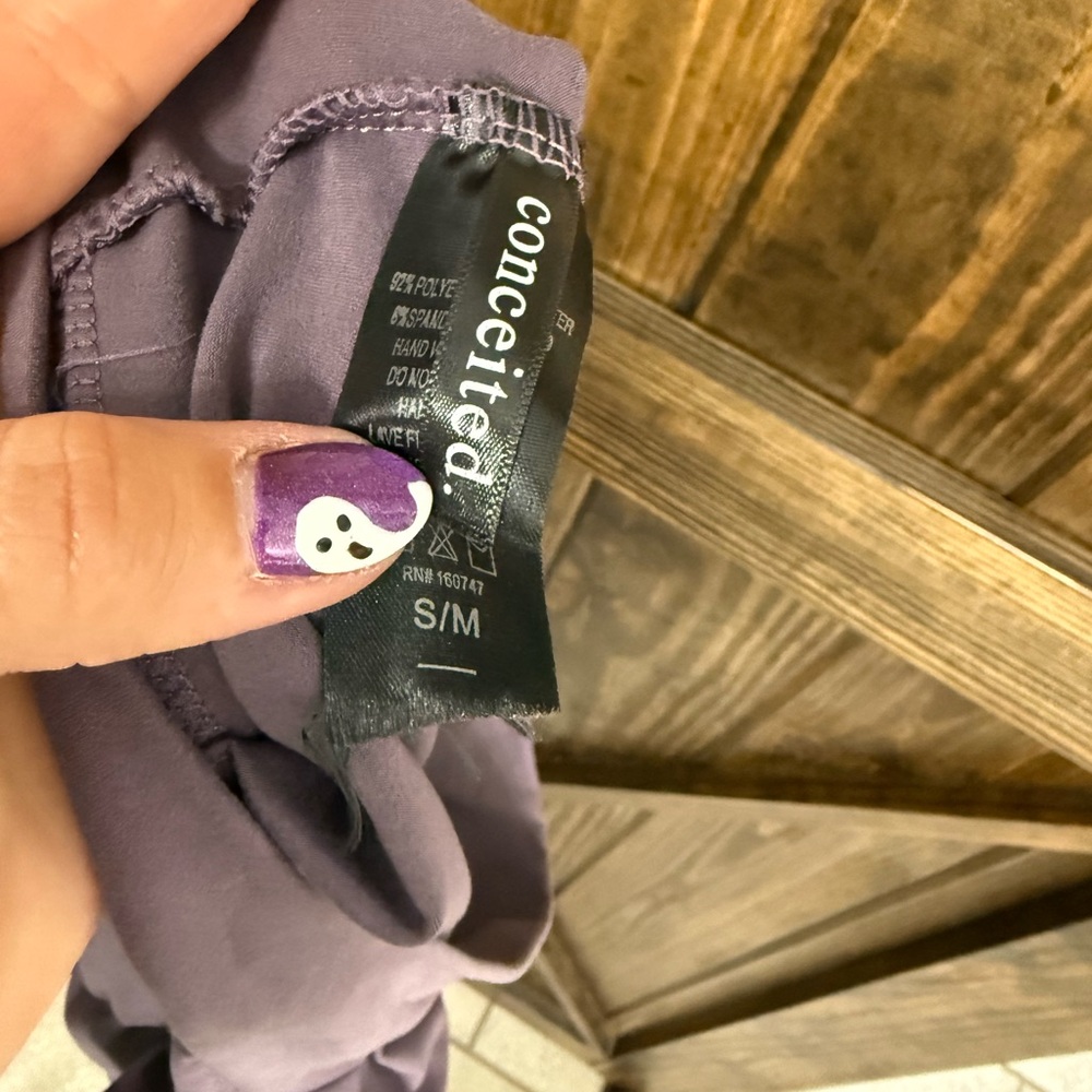 Purple Ruched Shorts - Picture 6 of 7